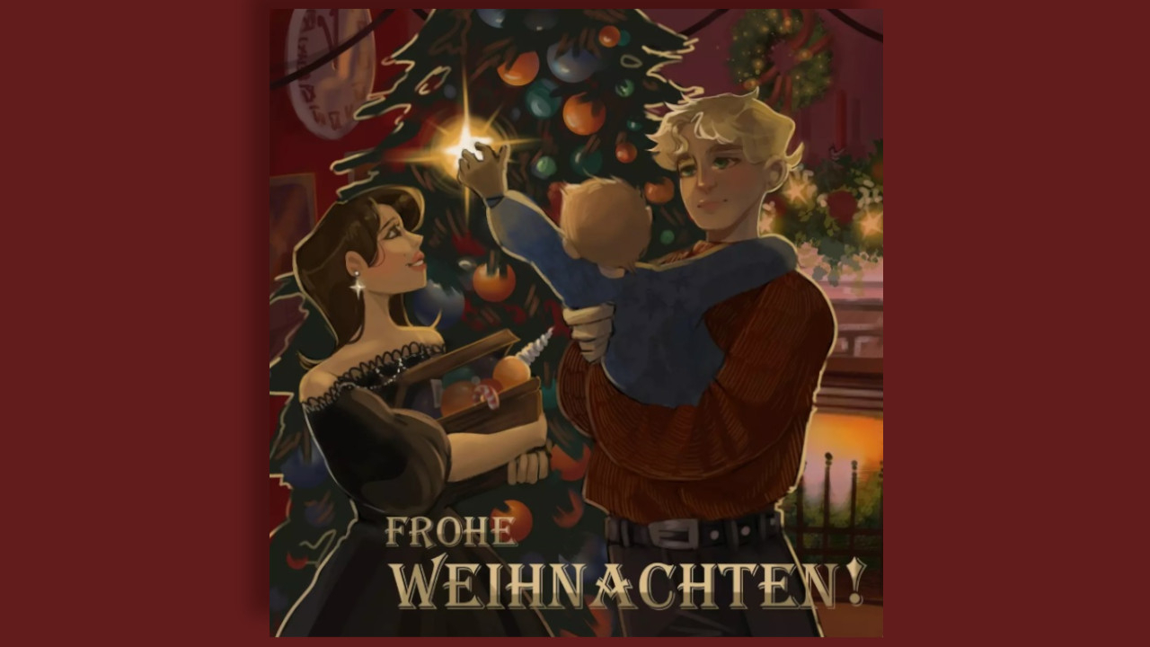 Weihnachtskarte von Valeria Lebedewa, 2023