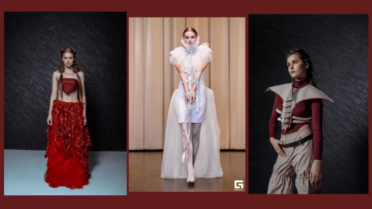 Kleiderkollektion, entworfen von Valeria und ihren Mitstudenten