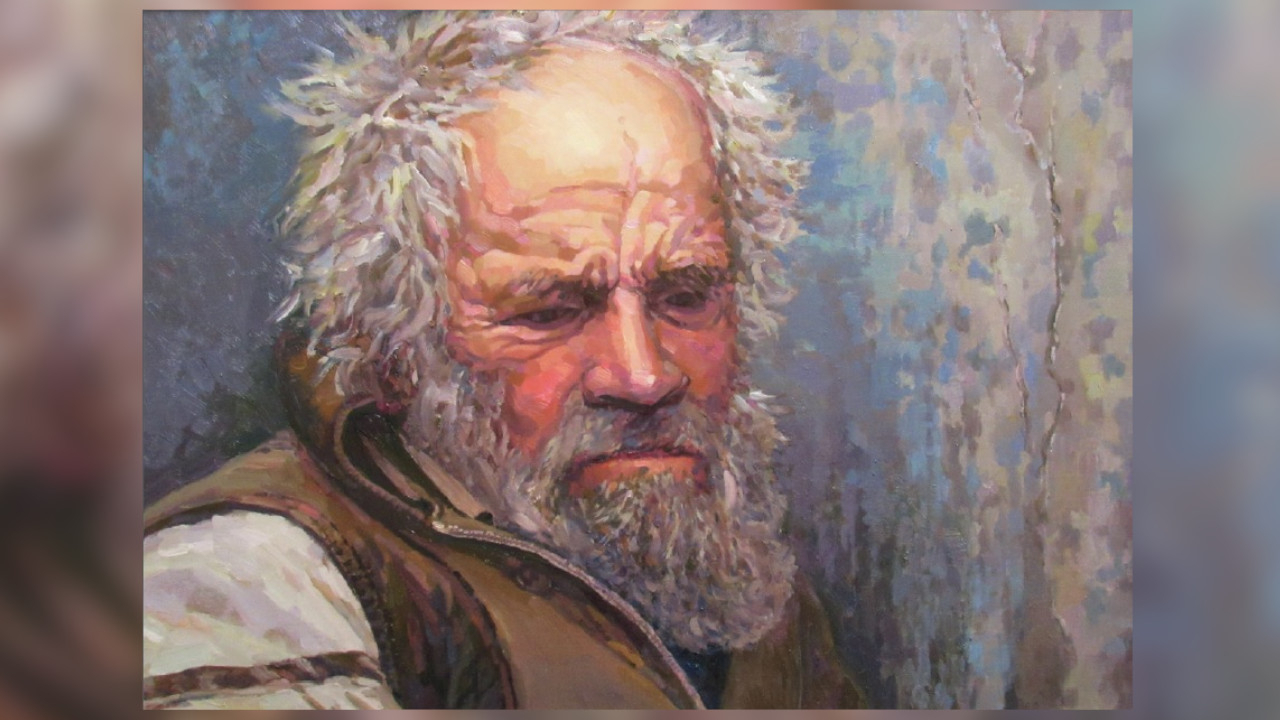 Serie „Gesichter“. Schmerz und Schrei der Seele. 2017, Öl auf Leinwand, 52 x 72 cm