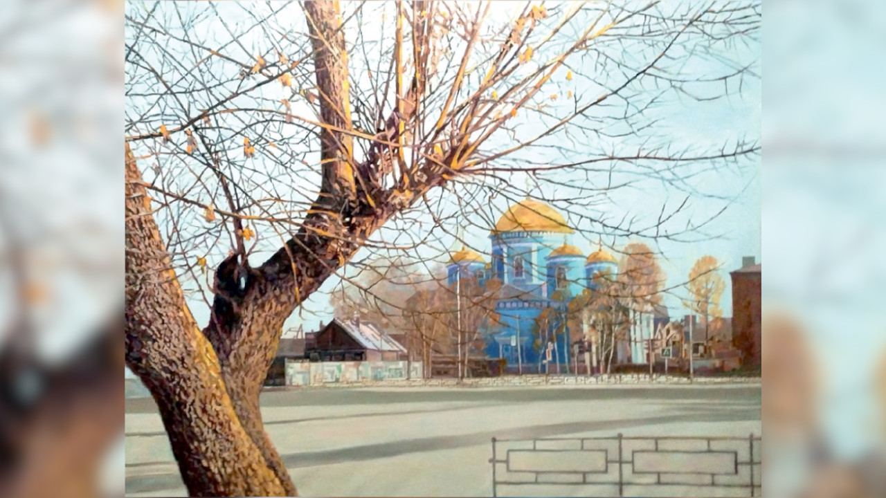 Heller Tag. 2024, Öl auf Leinwand, 100 x 120