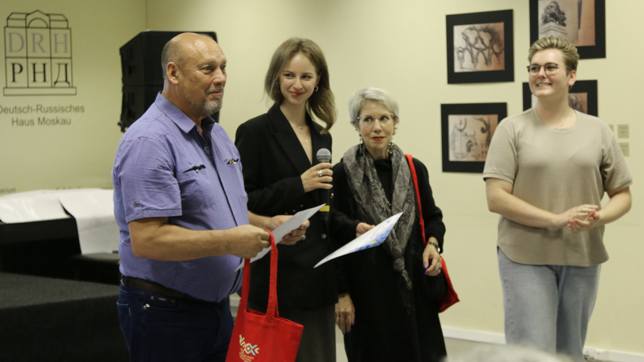 Juri Gintner bei einem der Projekte im Deutsch-Russischen Haus in Moskau, 2021