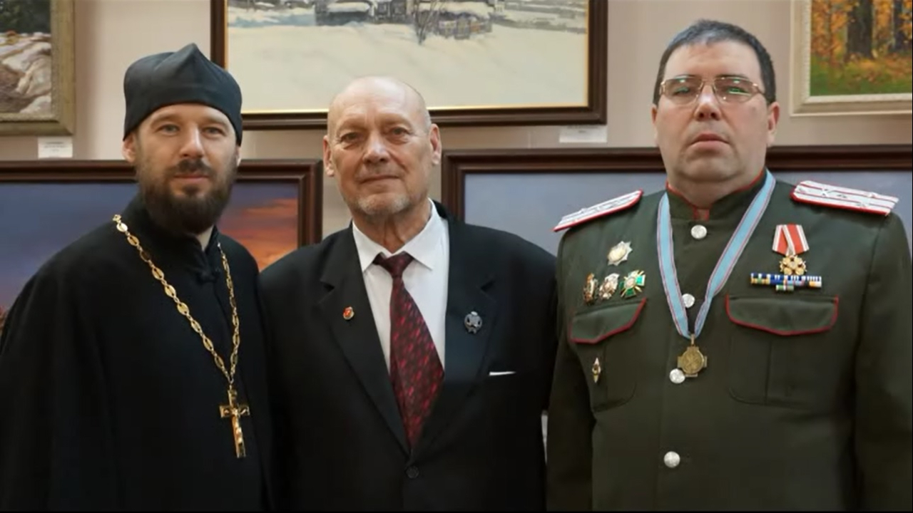 Von links nach rechts: Alexander Safimow, Juri Gintner, Wjatscheslaw Popow