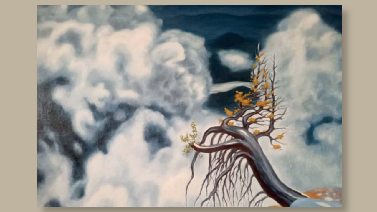 Mit allen Winden. 2008. Öl auf Leinwand, 80 x 100 cm