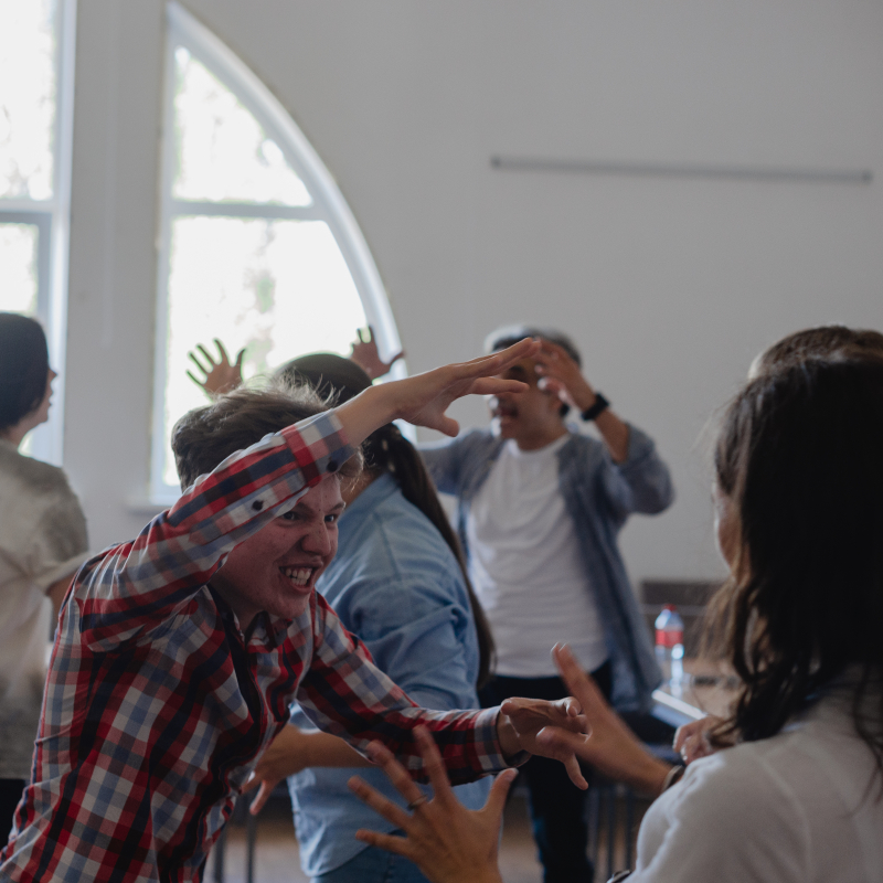 Workshop „Deutsch durch Theater“ bei der Kreativakademie (Moskau, 2023)